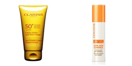 Protectores solares para el rostro: Clarins & Lancaster