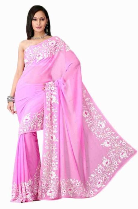 Saris del Oeste de la India Parte I Sari de Tinsel