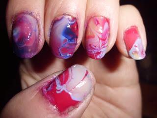 Manicura, marmoleado. 31