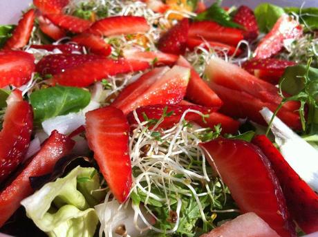 Deliciosa receta de ensalada de fresas