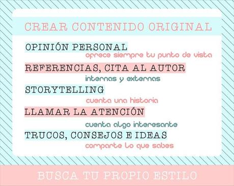 Crear contenido de calidad para el Blog Crear contenido de calidad para el Blog