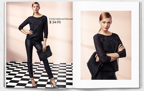 H&M imitation leather leggings