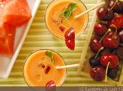 Gazpacho sandía cerezas