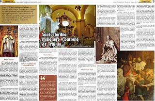 SANTO TORIBIO, MISIONERO Y PATRONO DE TRUJILLO. Revista EMAÚS, Abril 2013