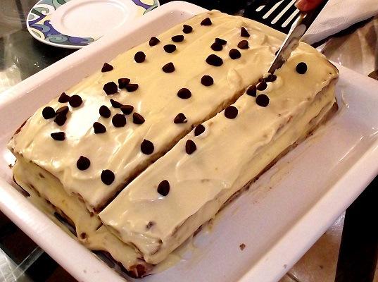 bizcocho de banana y besitos de chocolate