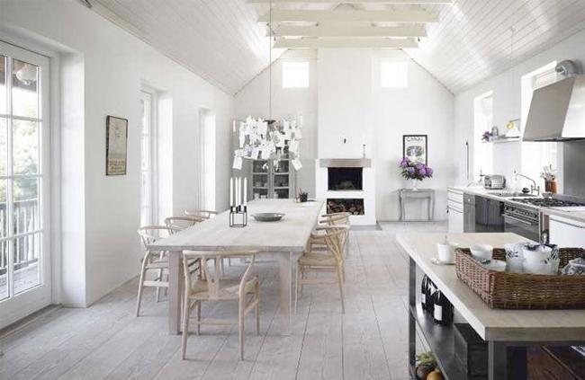 cocinas: inspiración en blanco