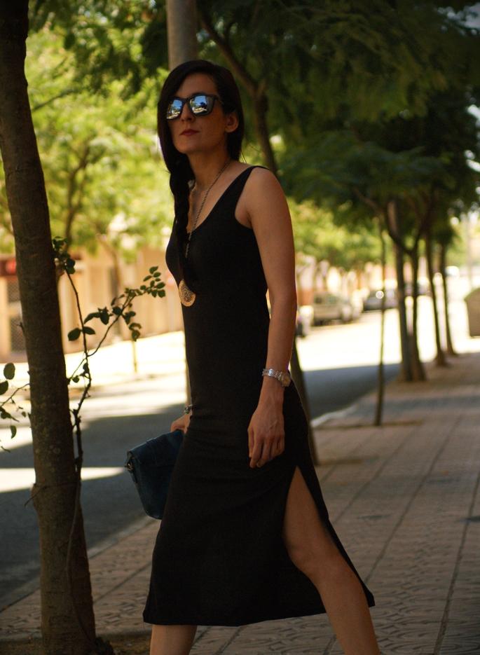 Casual black dress