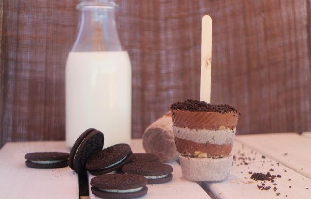 Oreo cream & Nutella Popsicles
