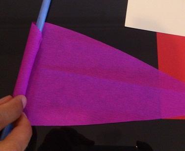 Curvar pétalo DIY flor gigante