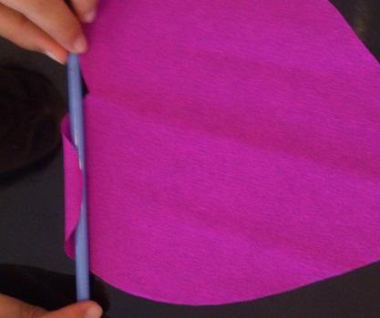 Estirar pétalo DIY flor gigante