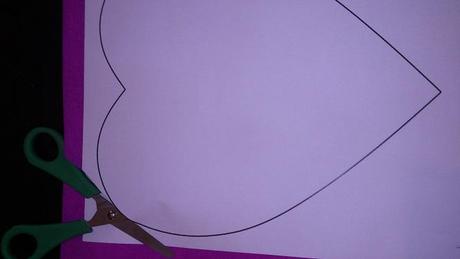 Pétalo corazón DIY flor gigante