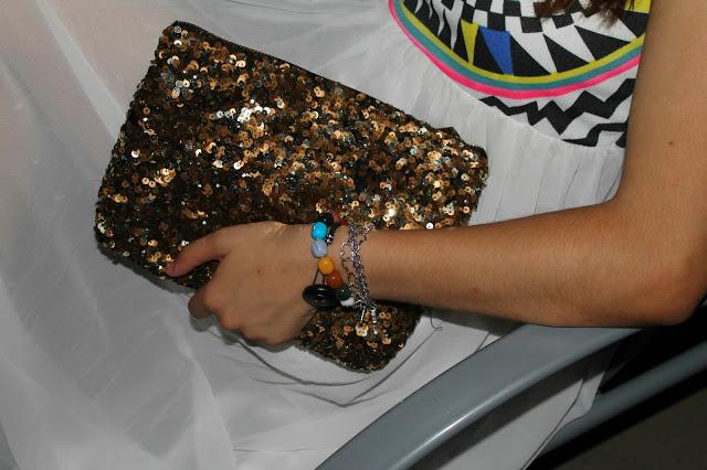 White dress with ethnic details