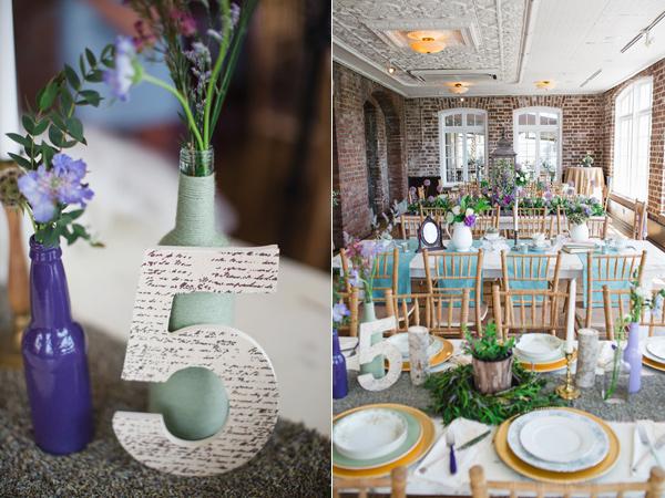 mesa puesta y novios en la NO-BODA!