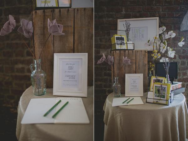 mesa puesta y novios en la NO-BODA!