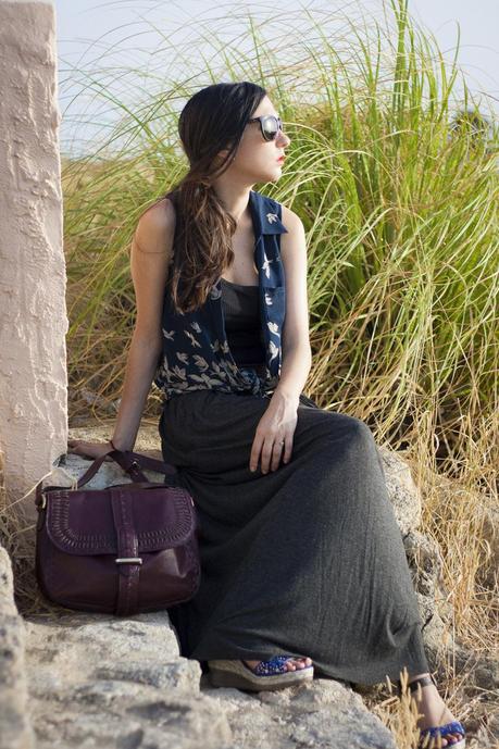 Blouse&Maxi; Skirt