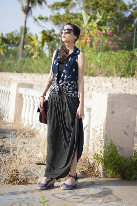 Blouse&Maxi; Skirt