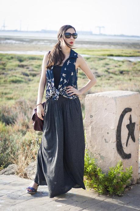 Blouse&Maxi; Skirt