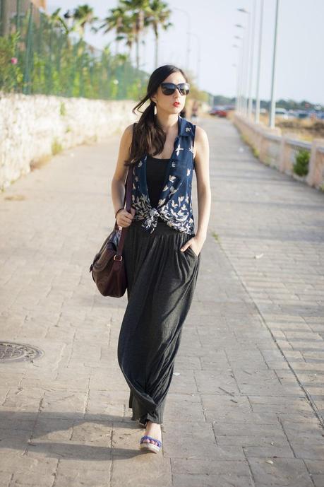 Blouse&Maxi; Skirt