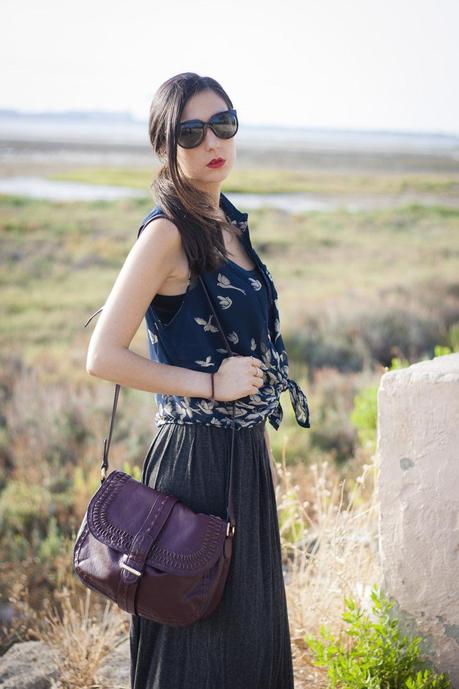 Blouse&Maxi; Skirt