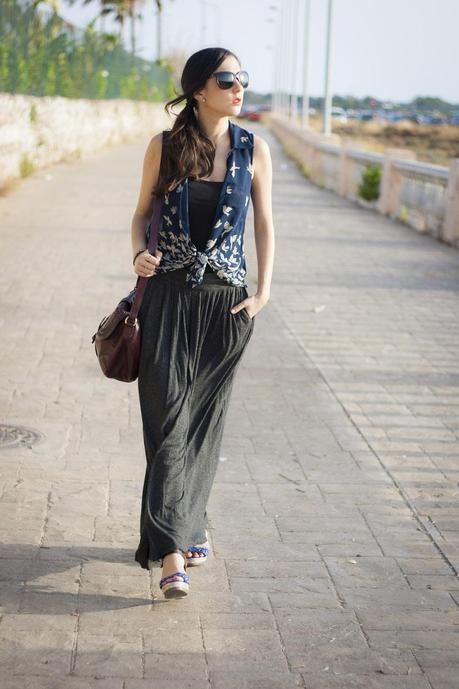 Blouse&Maxi; Skirt