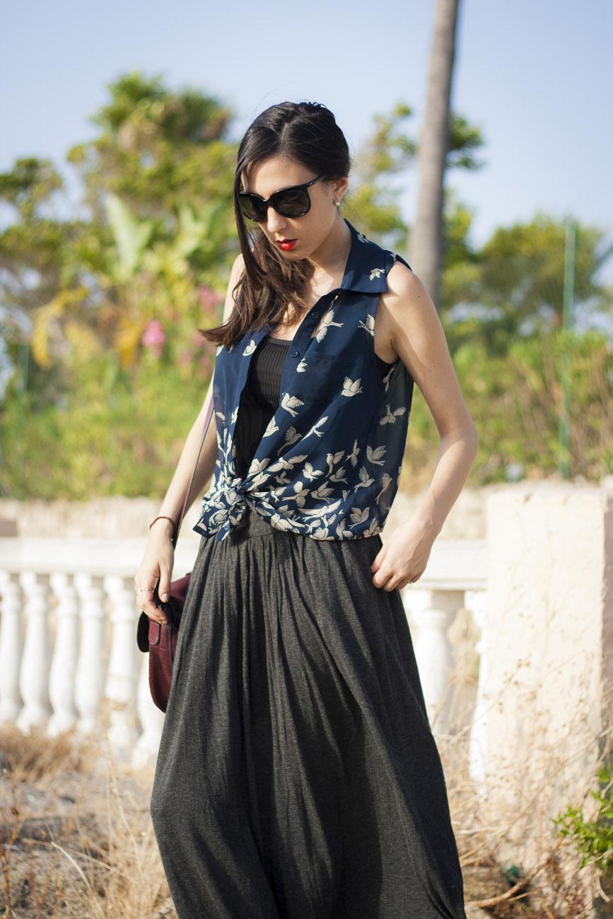 Blouse&Maxi; Skirt