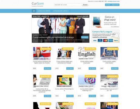 CurSom lanza la nueva plataforma de compra colectiva en el mundo de la formación.