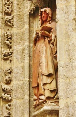 La Puerta del Bautismo (4): las figuras de la jamba derecha.