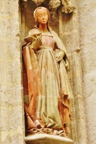 La Puerta del Bautismo (4): las figuras de la jamba derecha.