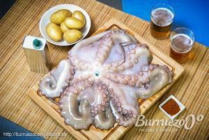 Ingredientes para hacer la receta de pulpo en el horno con cerveza