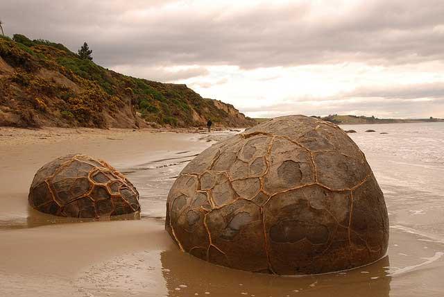 cantos rodados de Moeraki