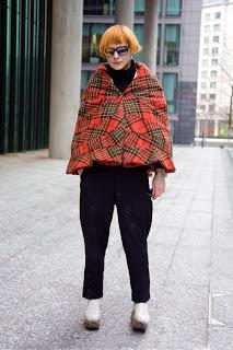 Street style:clash of tartans