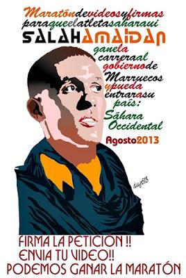 Participa en la campaña de firmas y videos para que el atleta saharaui Salah Amaidan pueda entrar a su pais Sahara Occidental