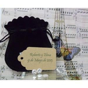 Boda en la Playa. Joyería de Plata Online Detalles de Boda en Plata de Ley - Pendientes con zirconita by El Rincón de Mis Alhajas.