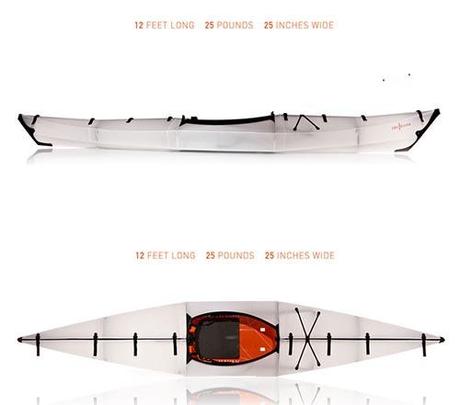 Una barca que se pliega y se guarda