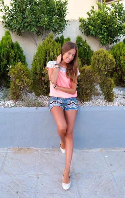 Fluor pink+shorts