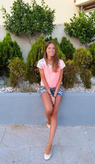 Fluor pink+shorts