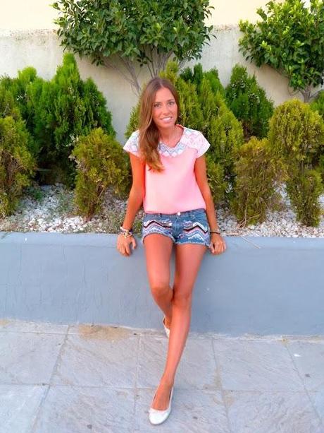 Fluor pink+shorts