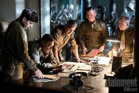 Matt Damon y George Clooney hacen planes en las primeras imagenes de 'Monuments Men'