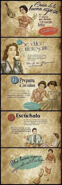 Los consejos para ser una esposa perfecta en los '40