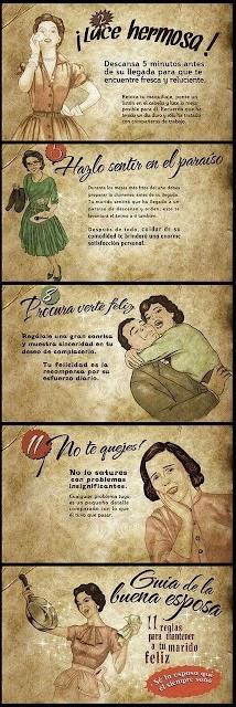Los consejos para ser una esposa perfecta en los '40