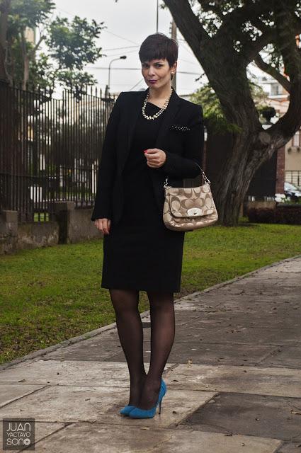 Mis Looks - Un vestido negro & zapatos azules (parte 1)