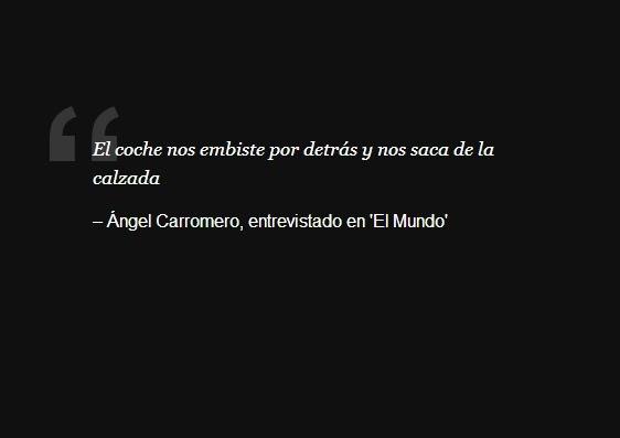 Las frases de Carromero