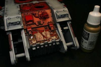 Cómo pintar un Land Raider Prometheus. Quinta parte.