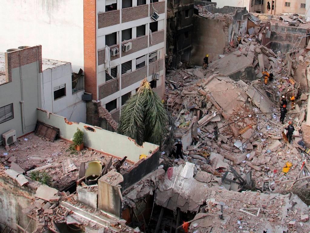 dramática explosión en Rosario, Argentina