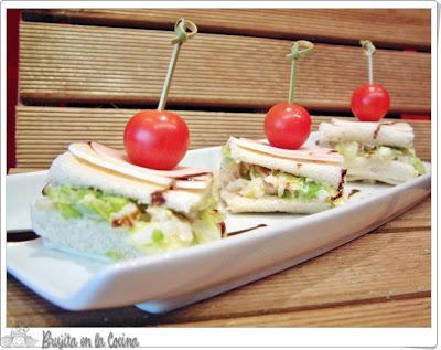 Brochetita de verano con fiambre de pavo