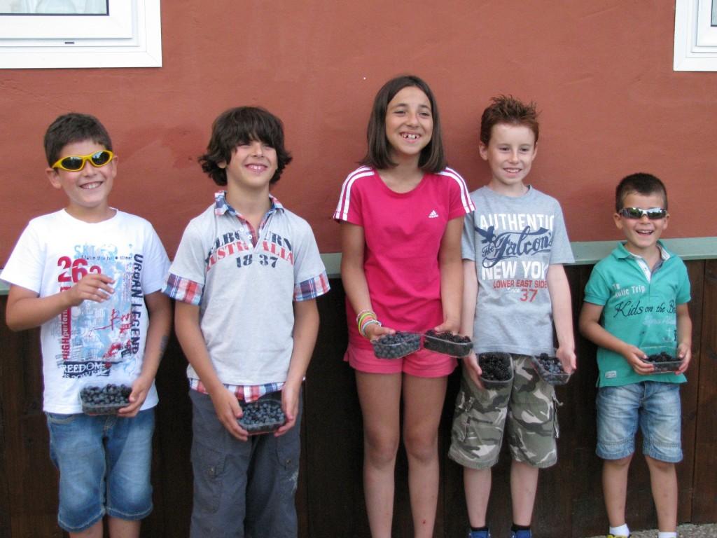 Recolectando frutos en El Malaín