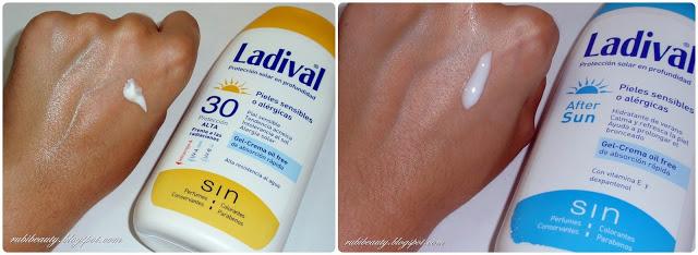 rubibeauty review proteccion solar piel alergica atopica acne ladival swatches