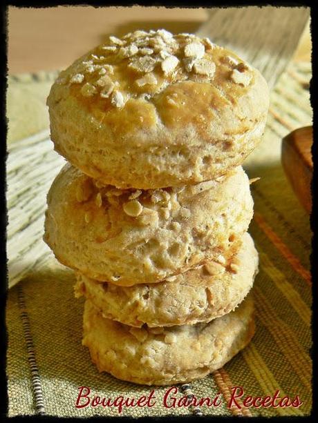 Scones salados de avena