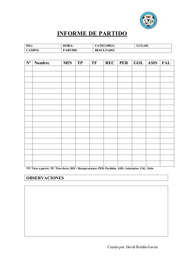 Documento para analizar a los jugadores