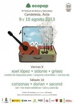 ECOPOP FESTIVAL 2013, CANDELEDA (ÁVILA): 9 Y 10 DE AGOSTO